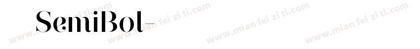 正黑體 SemiBol字体转换